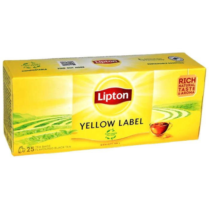 Чай Lipton Yellow Label 25 пакетиків Фото