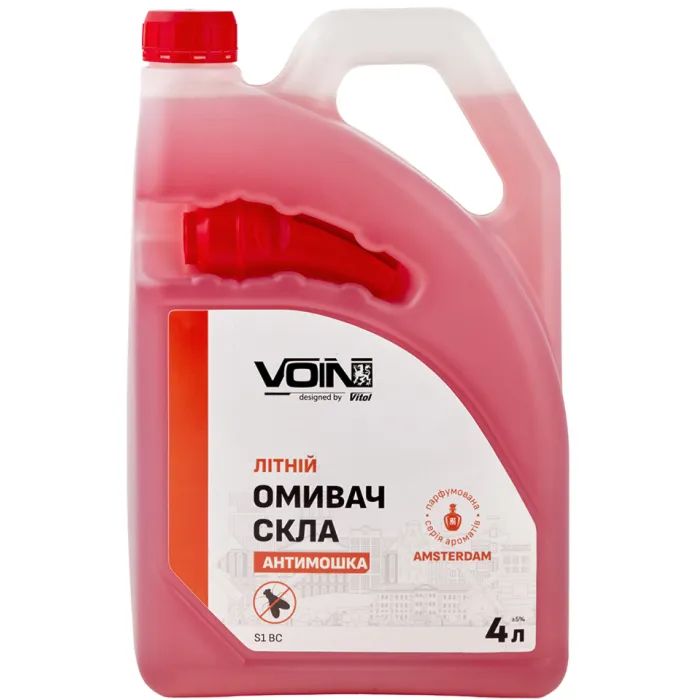 Омыватель автомобильный VOIN Амстердам 4л антімошка Фото