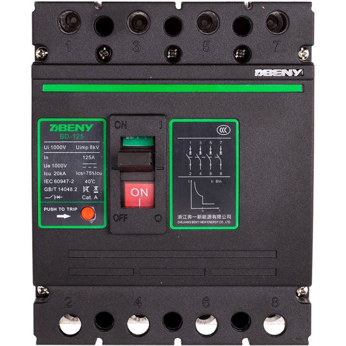 Автоматический выключатель BENY BD-125 Фото