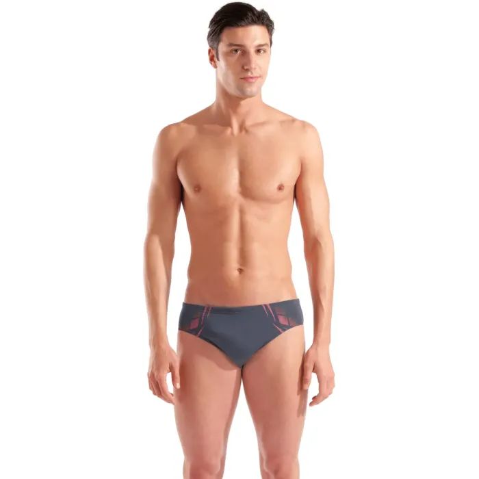 Плавки Arena Poseidonia Swim Briefs 009075-504 сірий, рожевий 8 Фото