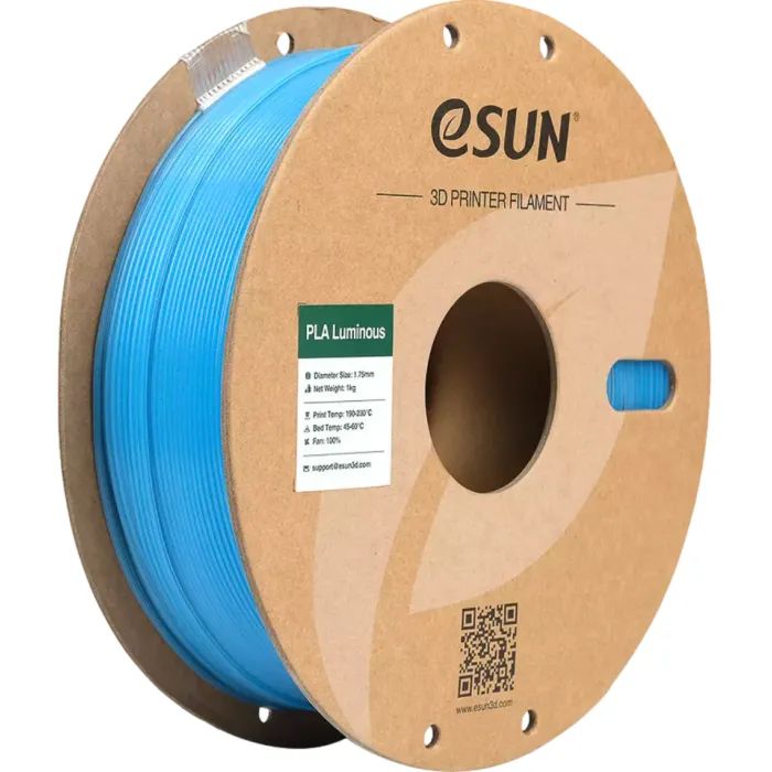 Пластик для 3D-принтера eSUN ePLA-LUMINOUS 1,75mm 1kg BLUE Фото