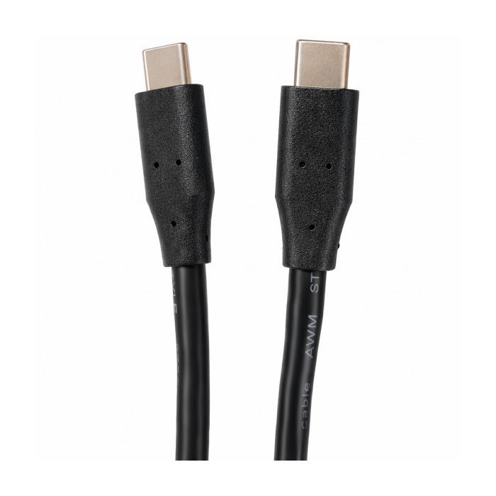 Дата кабель Kingda USB-C to USB-C 1.5m 60W black Фото