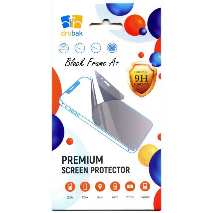 Стекло защитное Drobak Poco F8 Pro Frame A+ Black Фото