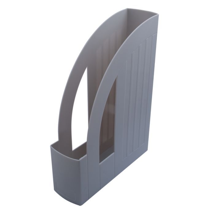 Лоток для бумаг Арника вертикальный, пластиковый, серый Фото