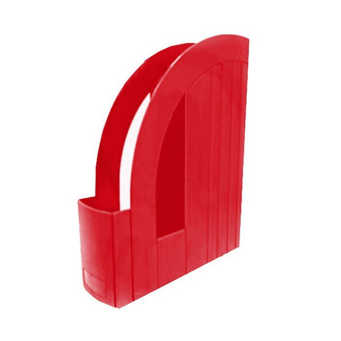 Лоток для бумаг Арника вертикальный, пластиковый, красный Фото